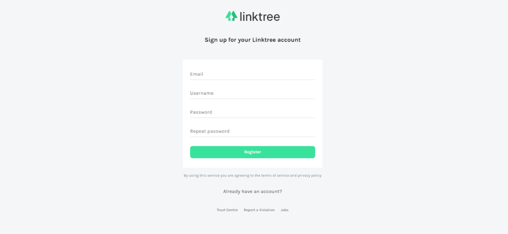 cómo crear linktree